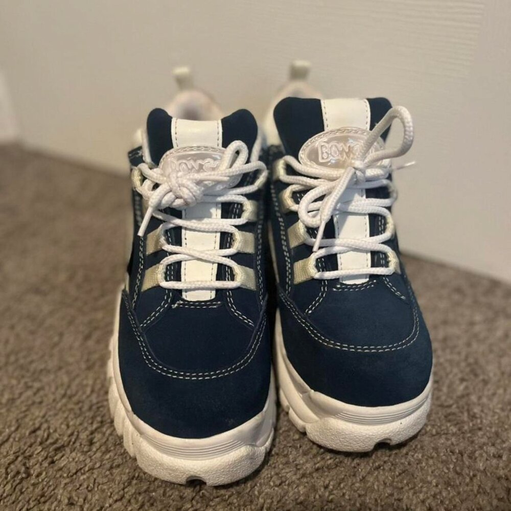BONGO Women's Navy and White Trainers